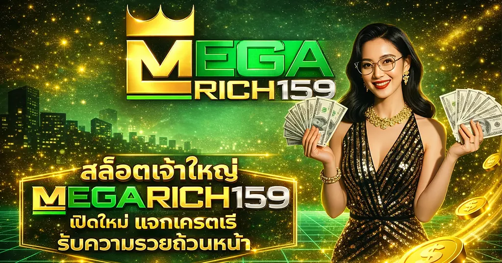 MEGARICH159 สล็อตเจ้าใหญ่ เปิดใหม่ แจกเครดิตฟรี รับความรวยรัวๆ